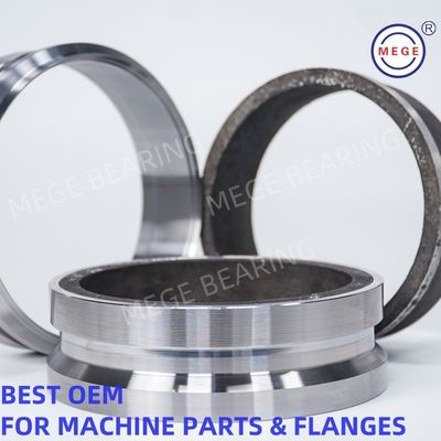 High Precision Flange Assembly Wear Resistant Sleeves Cr14 Cr20 Cr26 Forge Steel / Cast Iron Concrete Pump Truck Parts